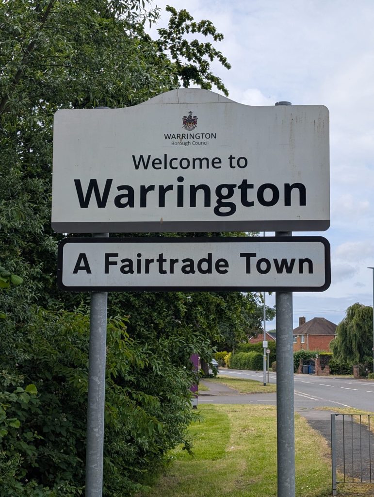 Welcome to Warrington signage