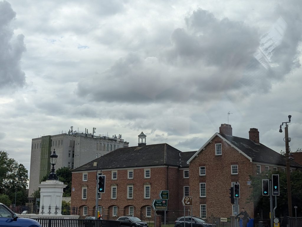 Warrington town centre from Bridgefoot