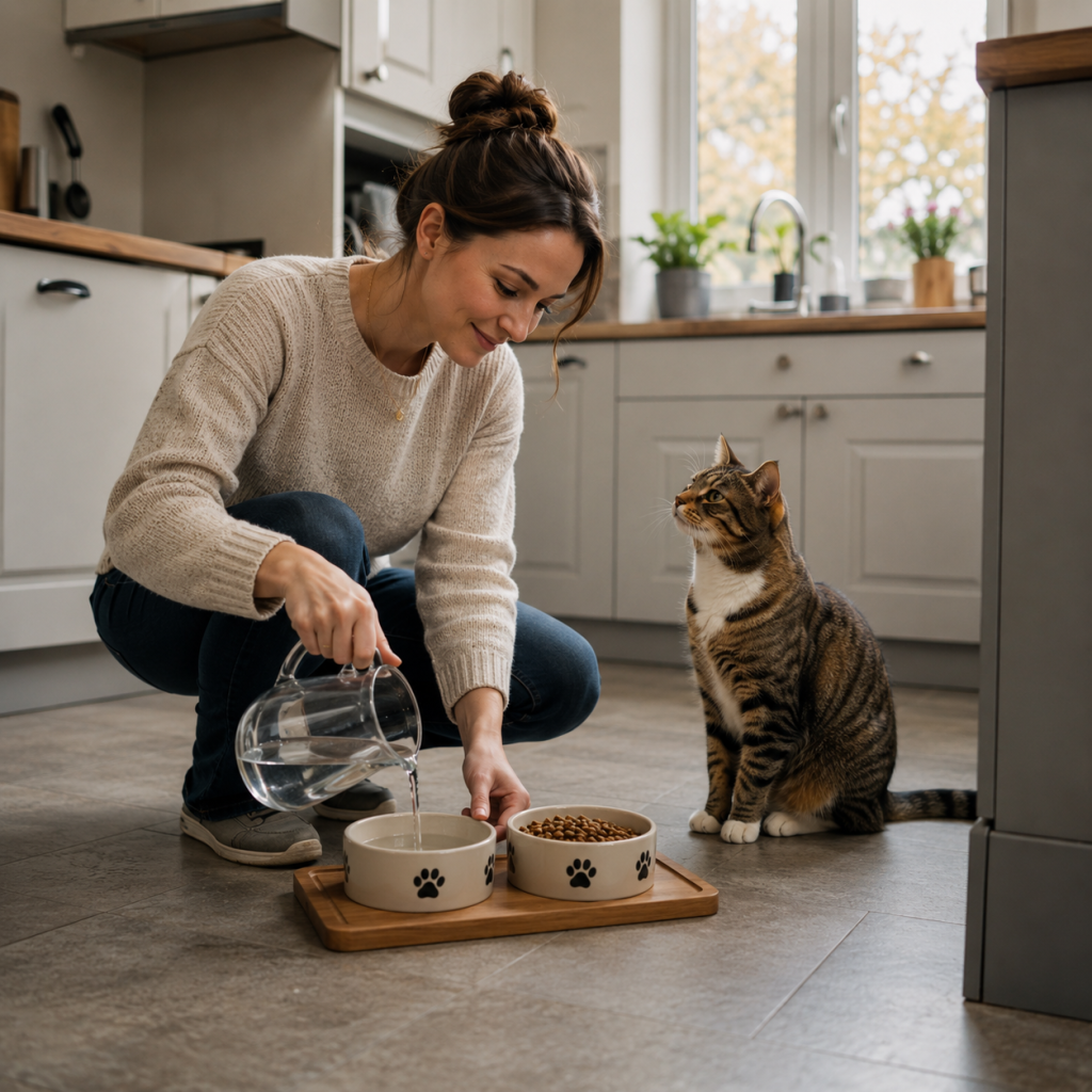 Cat Sitting Services Warrington a cat being fed