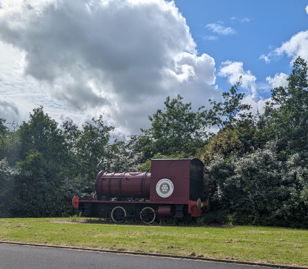 Local train landmark in Irlam, Salford