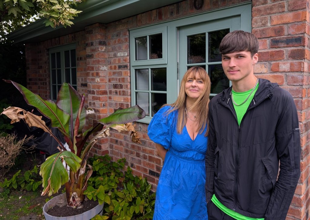 Gemma Unwin and Aidan Barnes from Home Minders Warrington